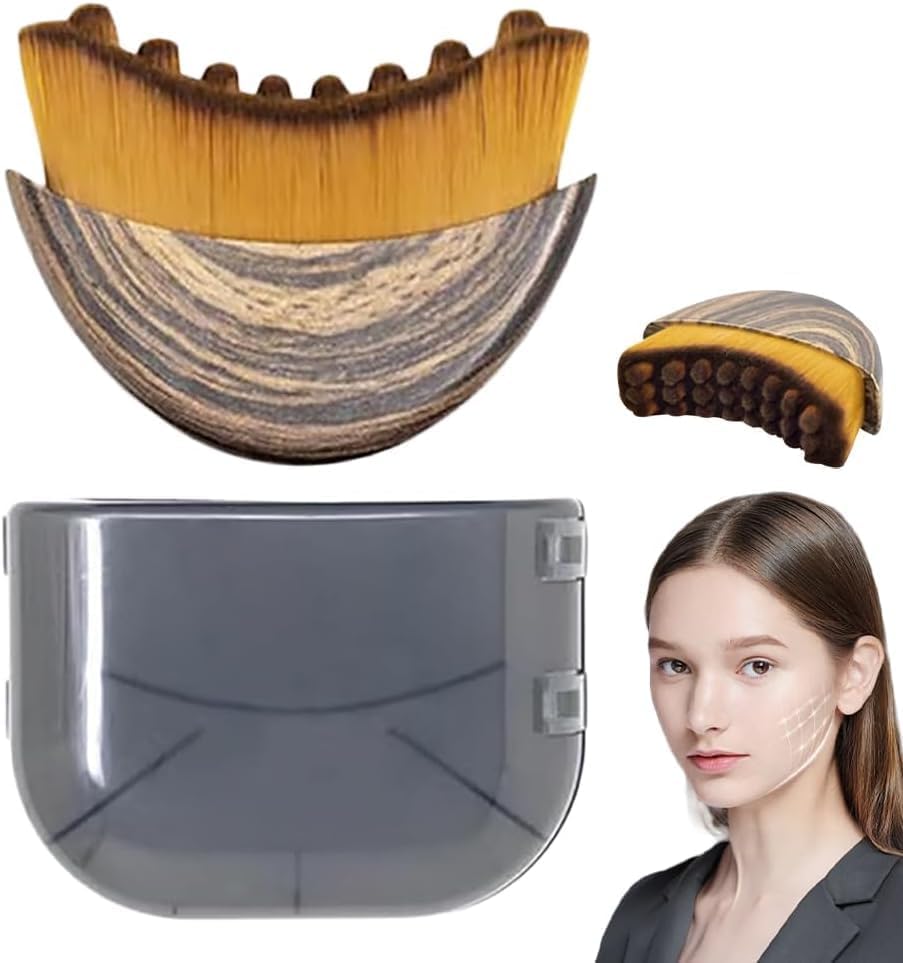 Perie Profesională pentru Drenaj Limfatic Facial și Conturare