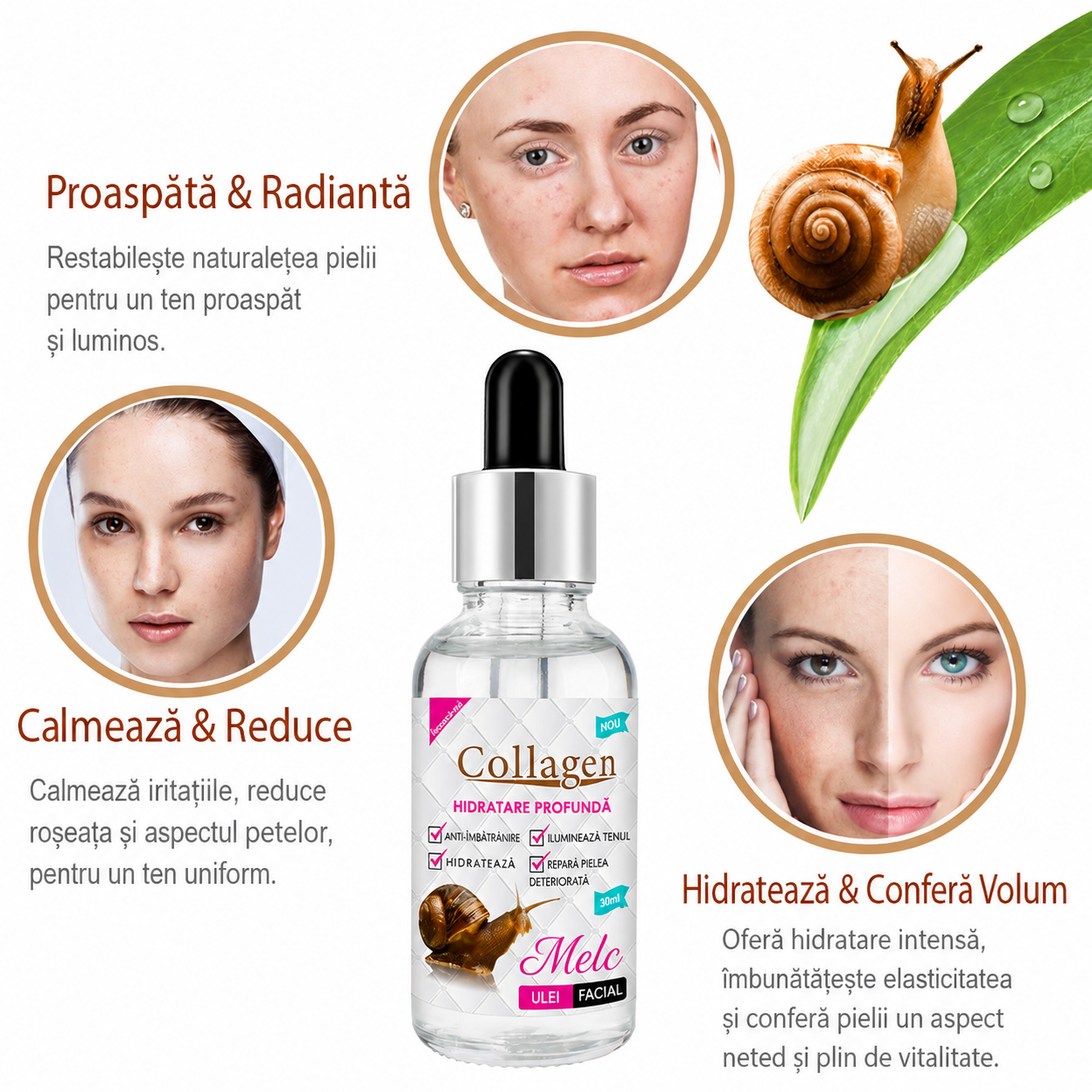 Ser cu Mucină de Melc Rejuvenant