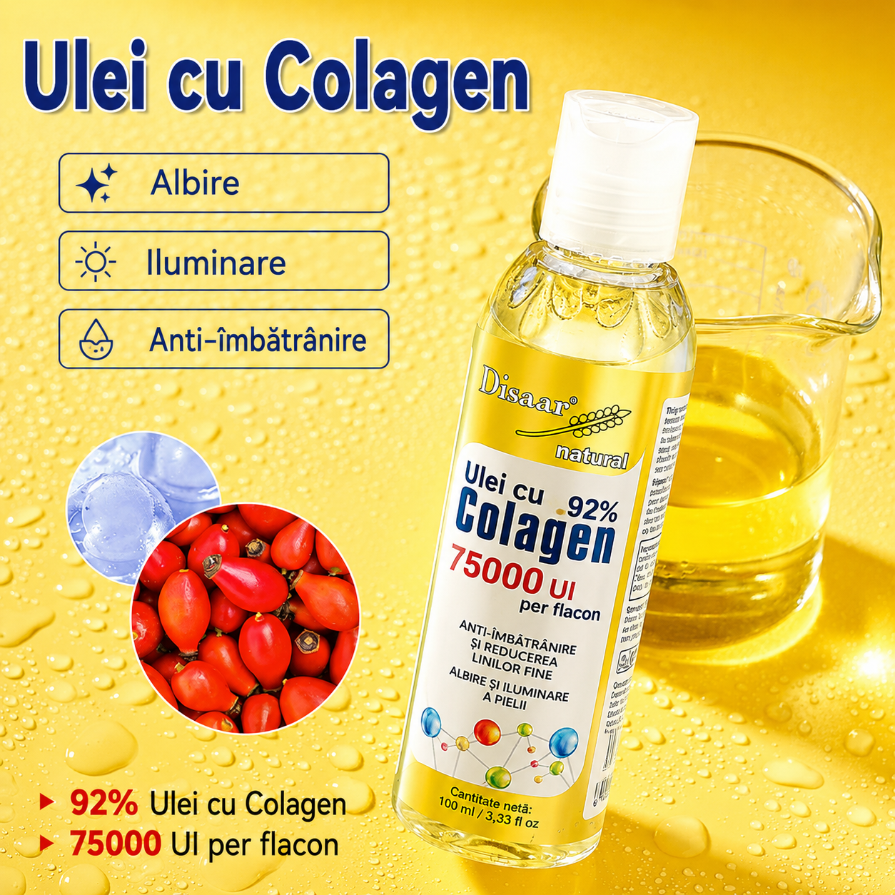 Ulei Regenerant cu Colagen pentru Corp și Păr