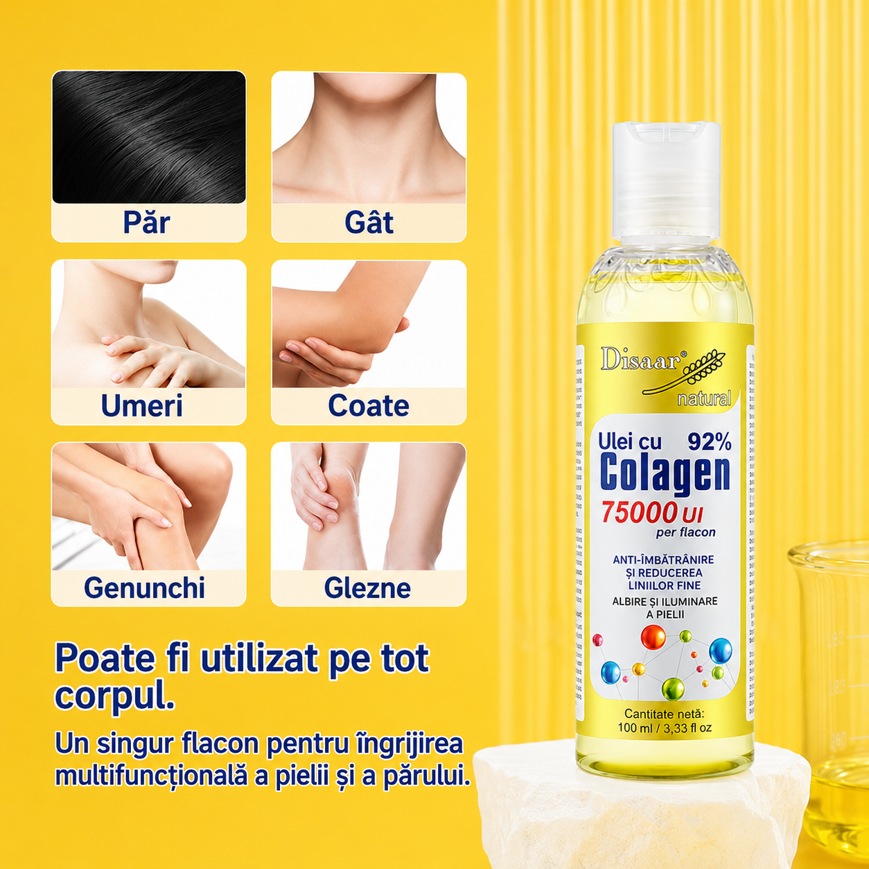 Ulei Regenerant cu Colagen pentru Corp și Păr