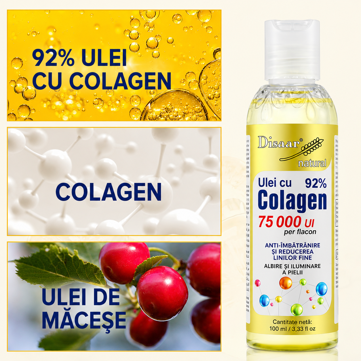 Ulei Regenerant cu Colagen pentru Corp și Păr