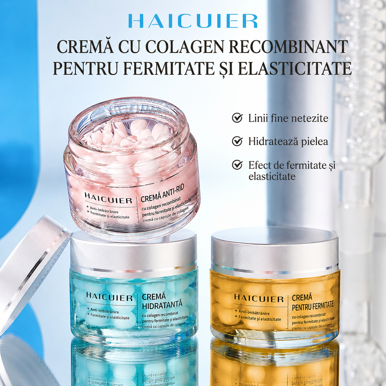 Cremă Coreeană cu Capsule de Colagen