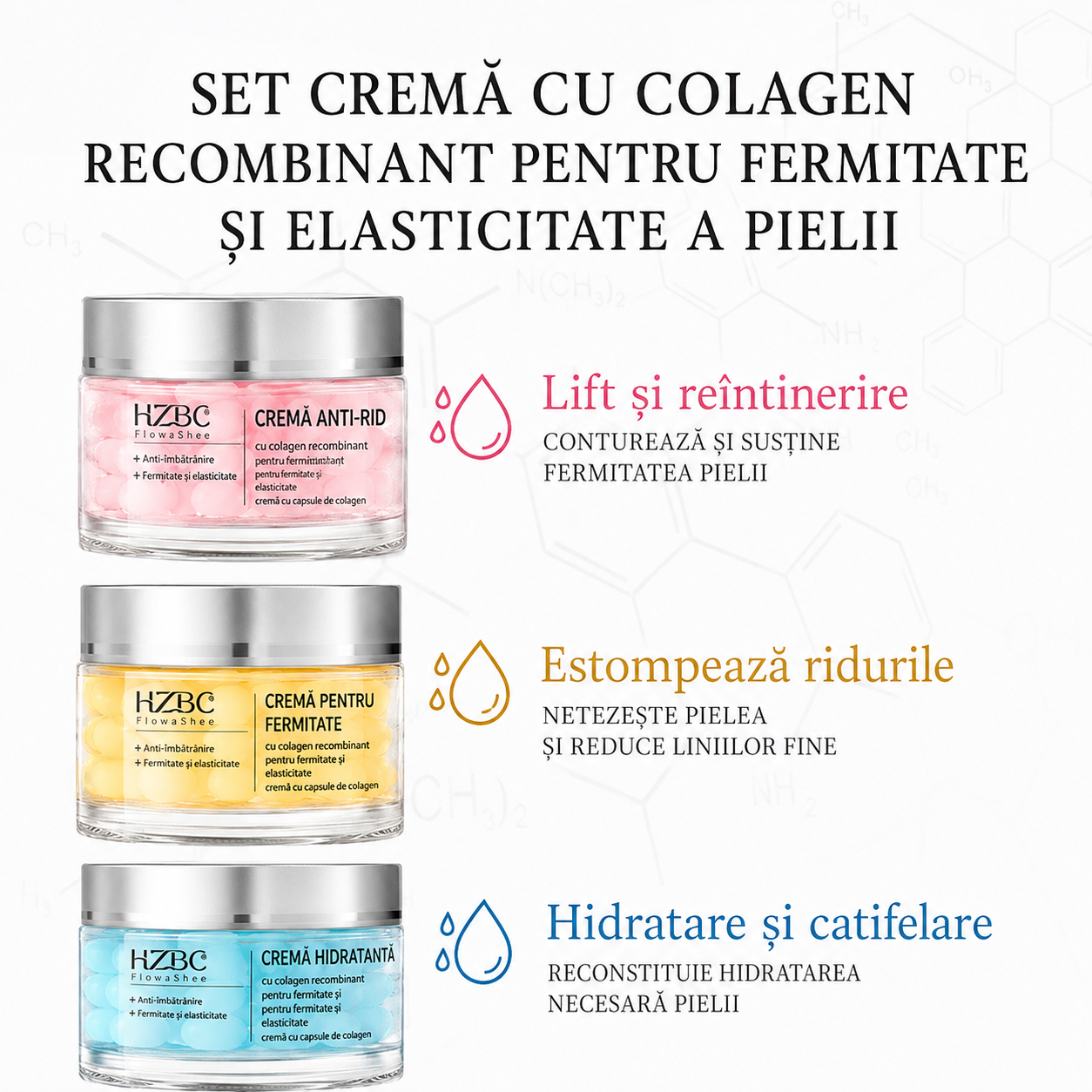 Cremă Coreeană cu Capsule de Colagen